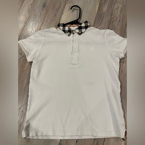 Boys size 14 Burberry polo shirt